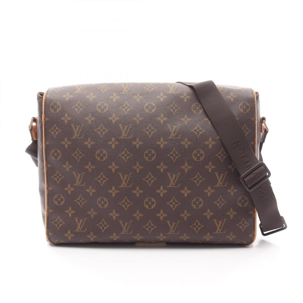 Louis Vuitton Abesses Shoulder Bag Canvas Leather Monogram Brown